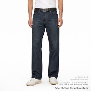 PaperDenim&Cloth 38x32 Dark Wash Straight Leg Jeans Premium Denim